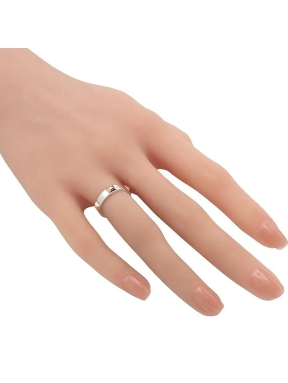 Hermes Crew Doe B Ring Included 18k Pink Gold 925 Sterling Silver